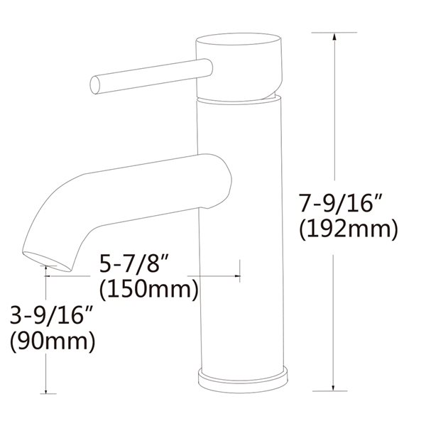 American Imaginations Ceramic Round White/Enamel Glaze Vessel Bathroom Sink with Overflow Drain and Faucet (15.5-in x 19-in)