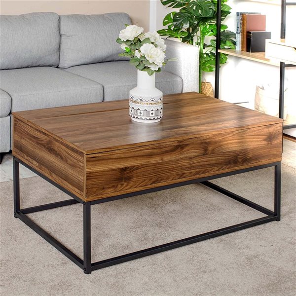 FurnitureR Kravets Lift Top Coffee Table with Storage