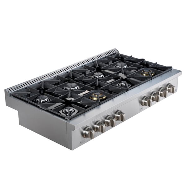 Ancona 48-in 7 Burners Stainless Steel Gas Cooktop
