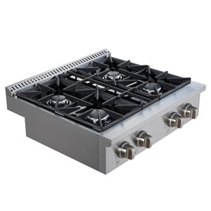 Ancona 30-in 4 Burners Stainless Steel Gas Cooktop