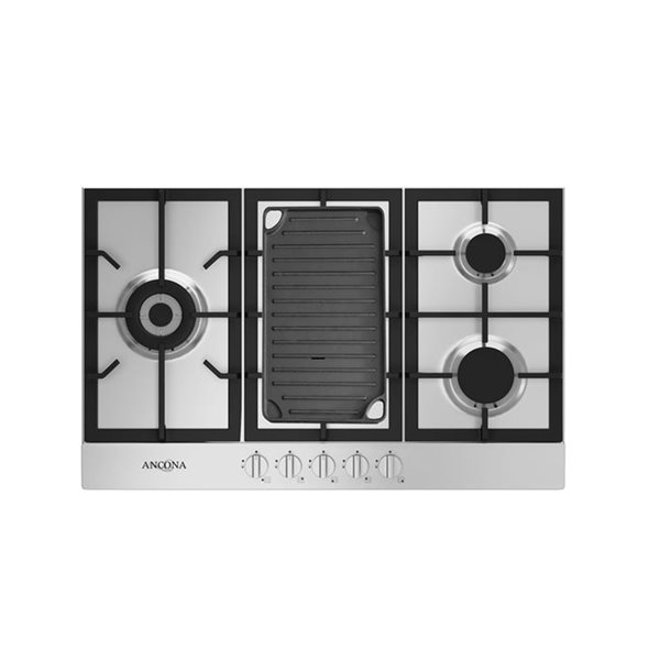 Ancona 30-in 5 Burners Stainless Steel Gas Cooktop