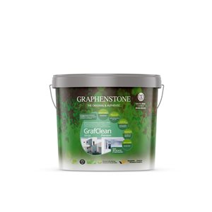 Grafclean Premium - 4-L Ecological Matte Interior and Exterior Paint - White