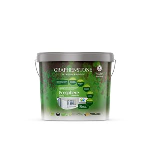 Peinture d'intérieur au fini mat Ecosphere Premium par Graphenstone, 4 litres, crème française