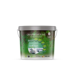Grafclean MidShine Premium 4-L Ecological Semi-Gloss Interior/Exterior Paint - White