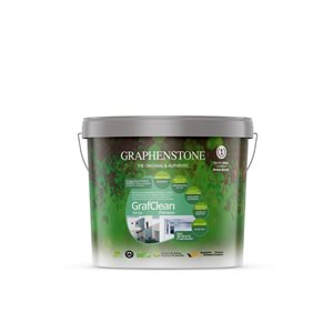 Peinture écologique mate intérieur/extérieur Grafclean Premium par Graphenstone, 1 litre, blanc