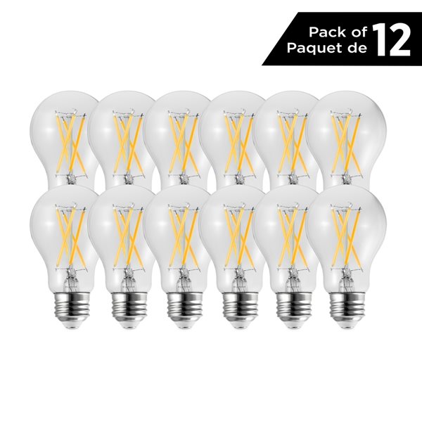 Luminus 60-Watt Equivalent A19 Daylight LED Light Bulbs (12-pack)