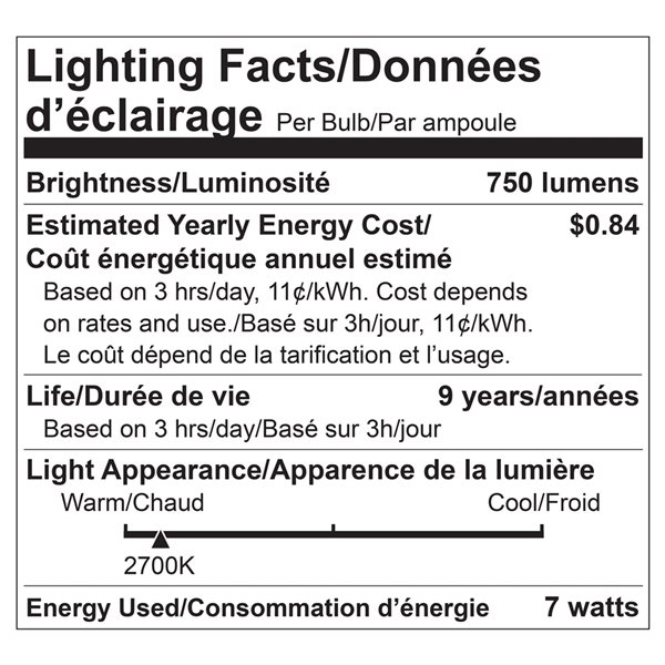 Luminus 60-Watt Equivalent A19 Warm White LED Light Bulbs (12-pack)