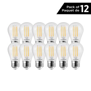 Luminus 25-Watt Equivalent A15 Warm White Dimmable LED Light Bulbs (12-pack)