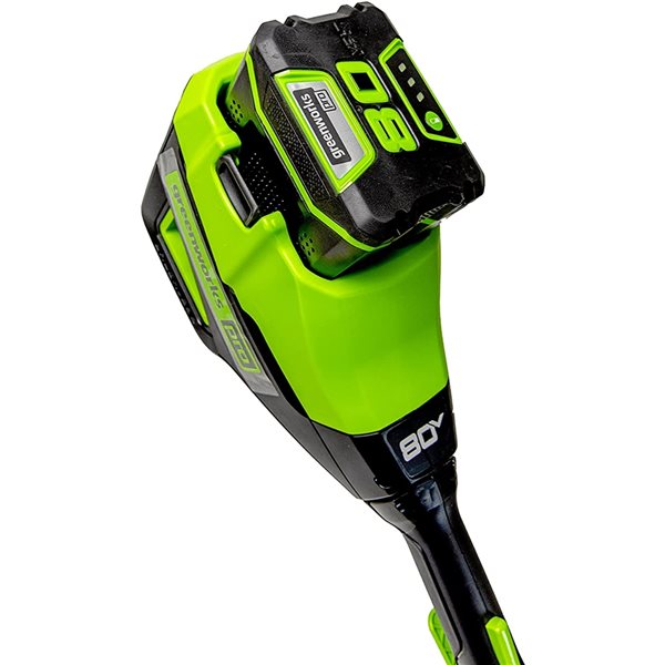 Greenworks 80-Volt Max 16-in Straight Cordless String Trimmer with Battery and Charger