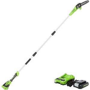 Greenworks 24-Volt Lithium-Ion 8-in Cordless Electric Pole Saw (Battery and Charger Included)