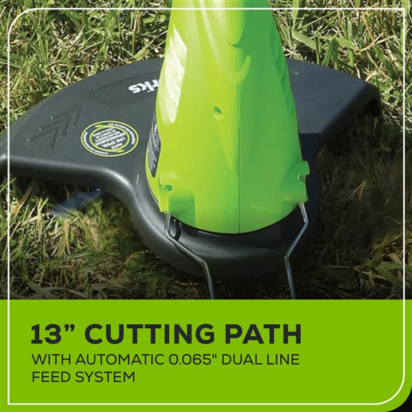 Greenworks 4 A 13-in Corded Electric String Trimmer