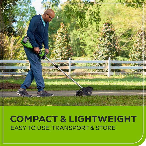 Greenworks 24-Volt 8-in Lithium-Ion Cordless Lawn Edger (Tool Only)