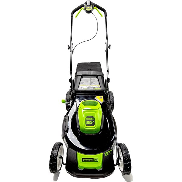 Greenworks 80-Volt 21-in Lawn Mower and 16-in Trimmer Combo Kit (Batteries and Charger Included) - 5-Piece