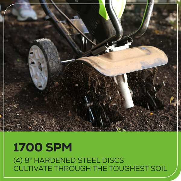 Greenworks Cordless Cultivator 10-in 80V - Tool Only 2800002CA | RONA