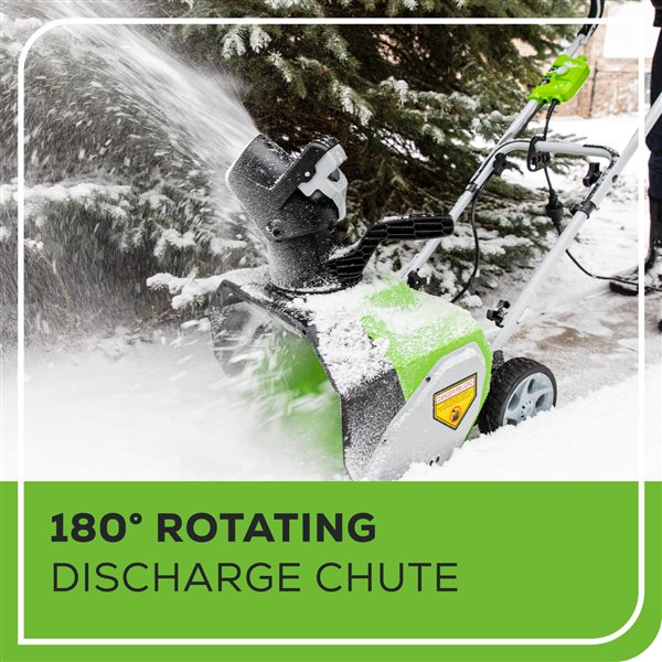 Greenworks 10 A 16-in Corded Electric Snow Blower