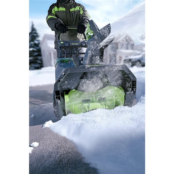Greenworks PRO 80-Volt 20-in Single-Stage Cordless Electric Snow Blower ( Battery Included )