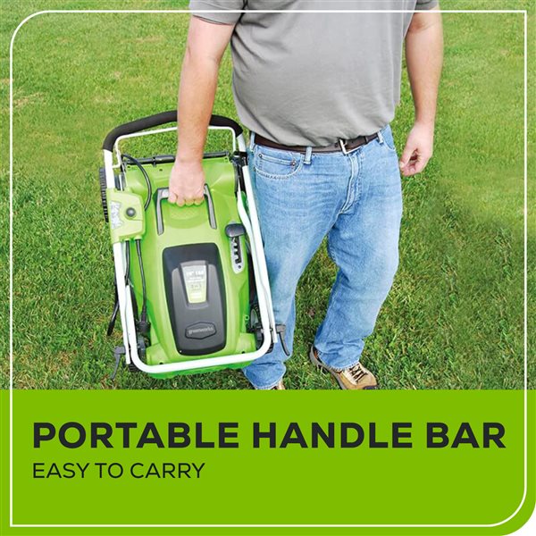 Greenworks 12 Amp Corded 20-Inch Lawn Mower 7 Cutting Positions