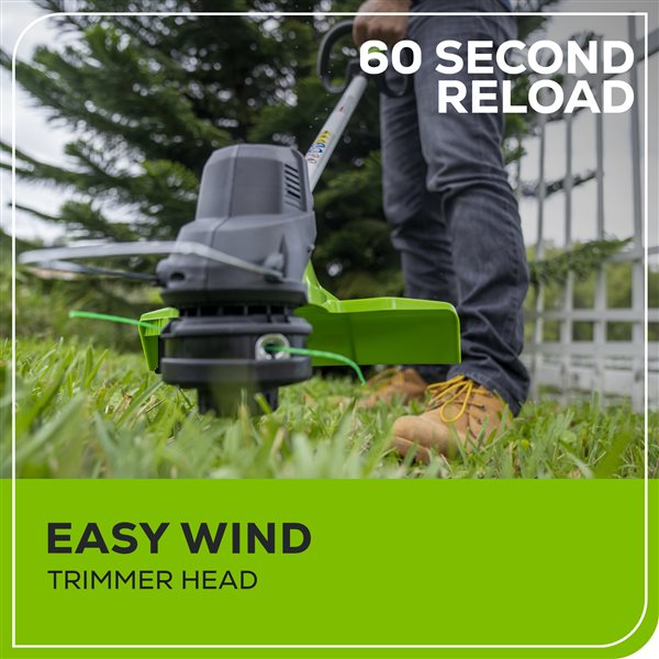 Greenworks 24 V15-in Straight Cordless String Trimmer wiht Batteries and Charger