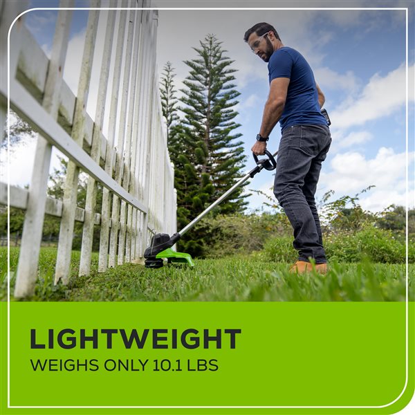 Greenworks 24 V15-in Straight Cordless String Trimmer wiht Batteries and Charger