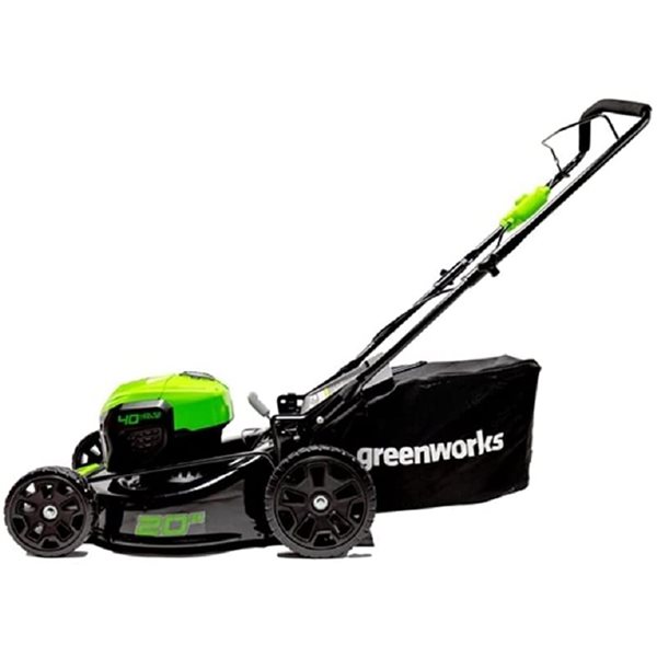 Greenworks 40-Volt 20-in Lawn Mower and 12-in Trimmer Combo Kit (Battery and Charger Included) - 4-Piece