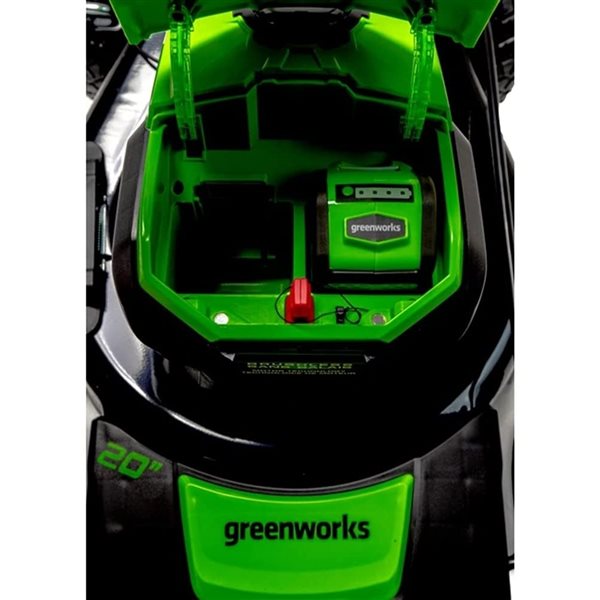 Greenworks 40-Volt 20-in Lawn Mower and 12-in Trimmer Combo Kit (Battery and Charger Included) - 4-Piece