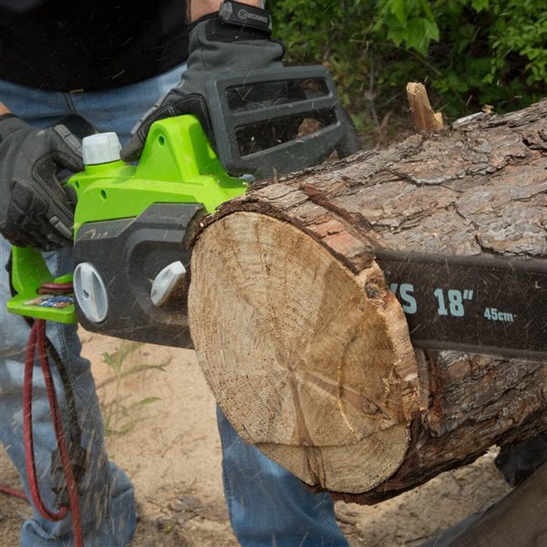 Greenworks 14.5 A, 18-in Corded Electric Chainsaw