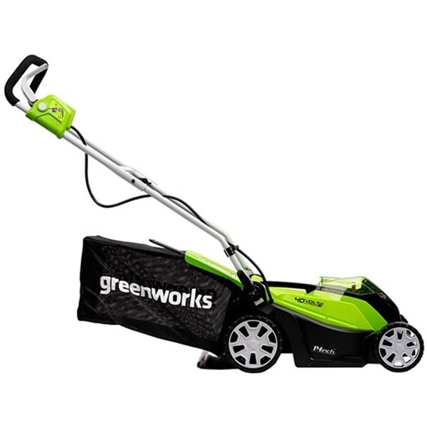 Greenworks 40-Volt 14-in Lawn Mower and 12-in Trimmer Combo Kit (Battery and Charger Included) - 4-Piece