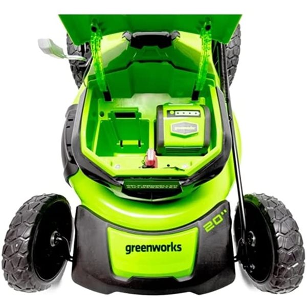 Greenworks 40-Volt 20-in Self-Propelled Lawn Mower and 12-in Trimmer Kit (Battery and Charger Included) - 4-Piece