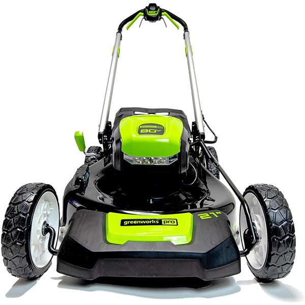 Greenworks 80-Volt 21-in Self-Propelled Lawn Mower and 16-in Trimmer Kit (Batteries and Charger Included) - 5-Piece