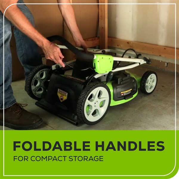 Greenworks Corded Lawn Mower Cut Height 7-Position 7-in Wheels 13 A 21-in