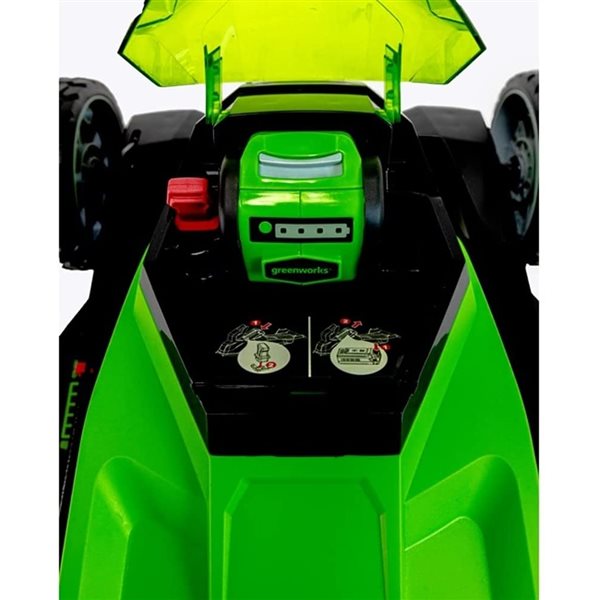 Greenworks 40-Volt 17-in Lawn Mower and 12-in Trimmer Combo Kit (Battery and Charger Included) - 4-Piece