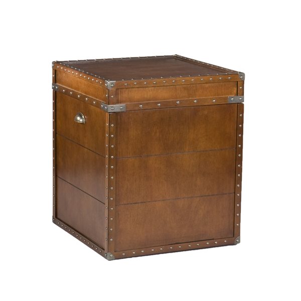 Southern Enterprises 6-cu ft Walnut Composite-Wood Storage Trunk