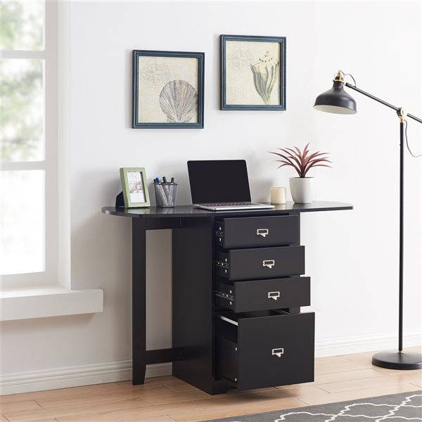 Casual black deals computer desk