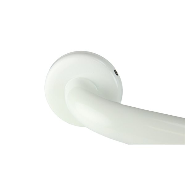 Frost 24-in White Wall Mount Stainless Steel Grab Bar