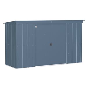 Arrow Classic 10-ft x 4-ft Blue Galvanized Steel Storage Shed
