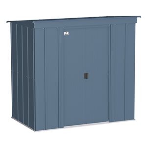 Arrow Classic 6-ft x 4-ft Blue Galvanized Steel Storage Shed