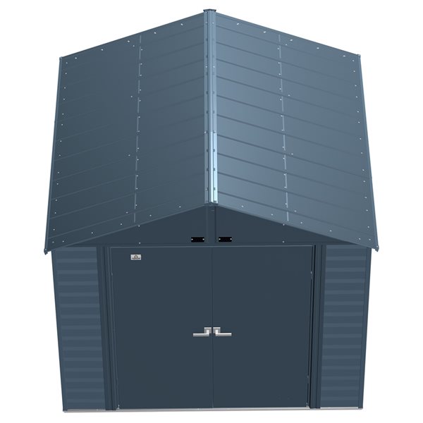 Arrow Select 8-ft x 8-ft Blue Galvanized Steel Storage Shed