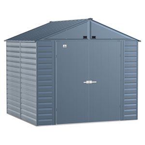 Arrow Select 8-ft x 8-ft Blue Galvanized Steel Storage Shed