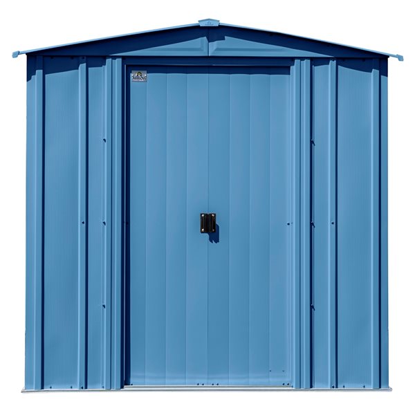 Arrow Classic 6-ft x 5-ft Blue Galvanized Steel Storage Shed