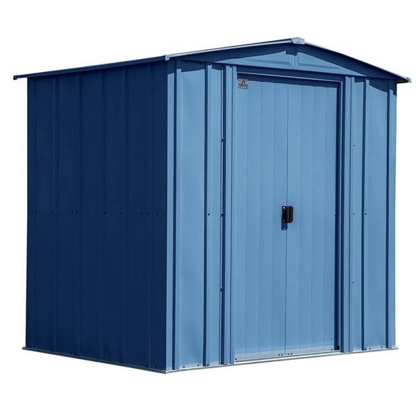 Arrow Classic 6-ft x 5-ft Blue Galvanized Steel Storage Shed