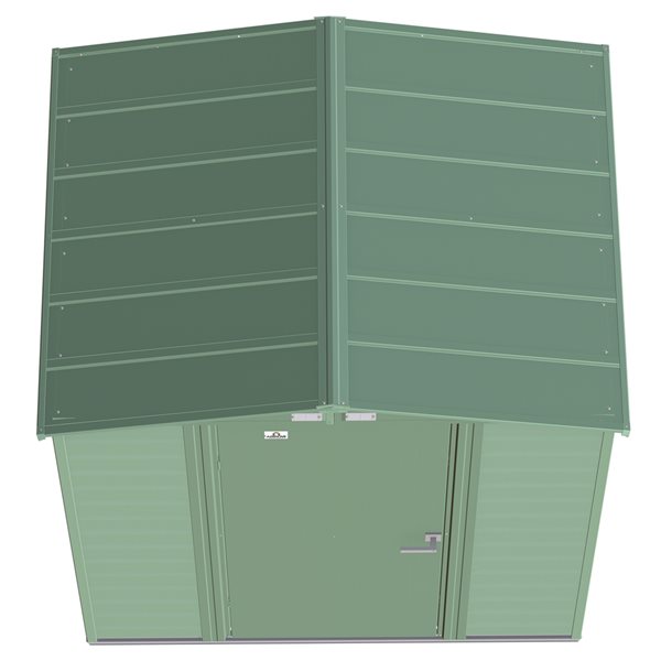 Arrow Select 6-ft x 5-ft Green Galvanized Steel Storage Shed