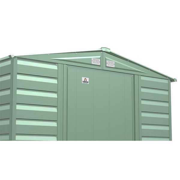 Arrow Select 6-ft x 5-ft Green Galvanized Steel Storage Shed