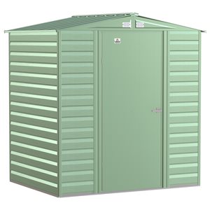 Arrow Select 6-ft x 5-ft Green Galvanized Steel Storage Shed