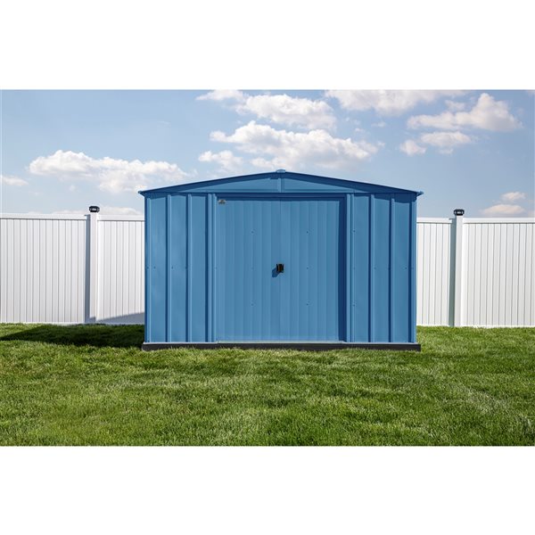 Arrow Classic 10-ft x 12-ft Blue Galvanized Steel Storage Shed