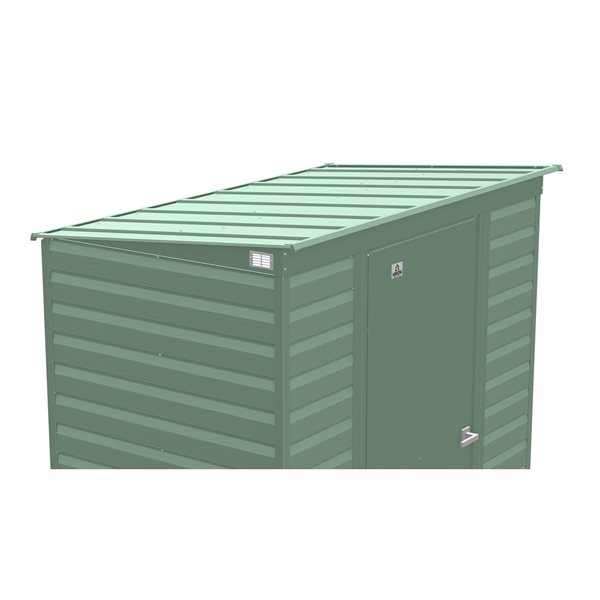 Arrow Select 6-ft x 4-ft Green Galvanized Steel Storage Shed