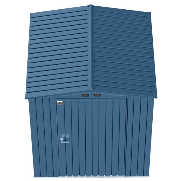 Arrow Elite 6-ft x 6-ft Blue Grey Galvanized Steel Storage Shed