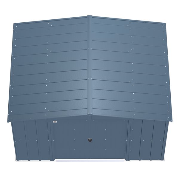 Arrow Classic 10-ft x 8-ft Blue Galvanized Steel Storage Shed