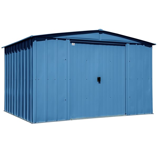 Arrow Classic 10-ft x 8-ft Blue Galvanized Steel Storage Shed