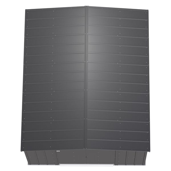 Arrow Classic 10-ft x 12-ft Charcoal Grey Galvanized Steel Storage Shed
