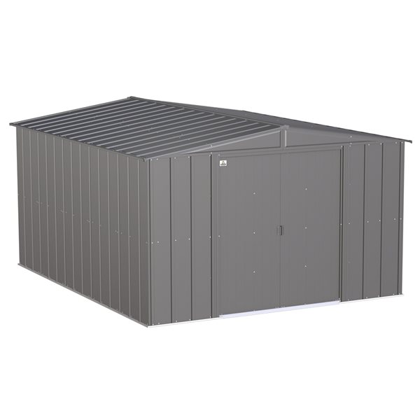 Arrow Classic 10-ft x 12-ft Charcoal Grey Galvanized Steel Storage Shed